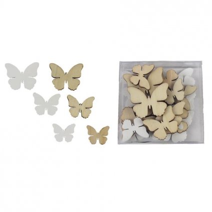 Dekorační motýlci, 24 ks