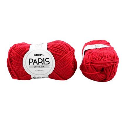 příze Drops Paris 12 červená