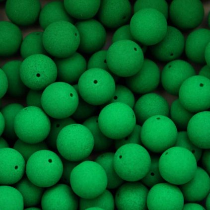 Korálek neon skleněný 8 mm 20 ks trávově zelený