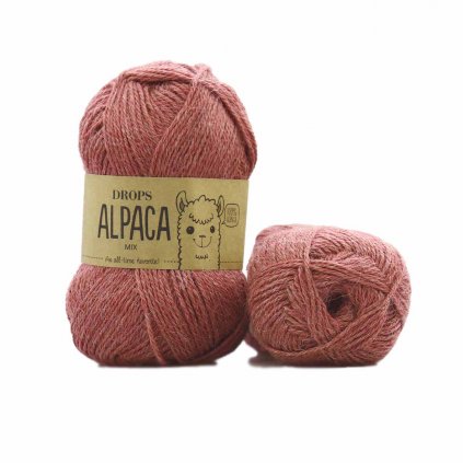 Drops Alpaca MIX 9024 tmavá rumělka