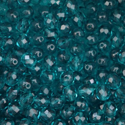 Broušené ohňovky 8 mm smaragd 20 ks