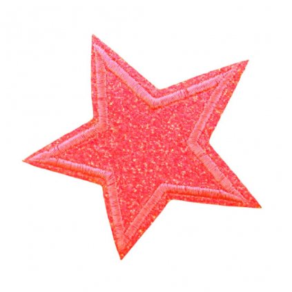 Nažehlovačka Hvězdička neon růžová
