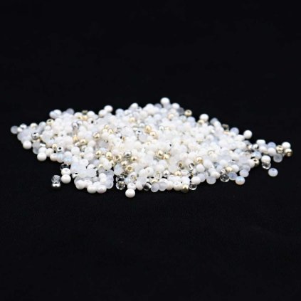 Rokajl PRECIOSA 6/0 50 g mix bílá