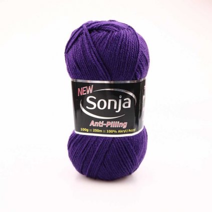 příze Sonja 49 tmavě fialová
