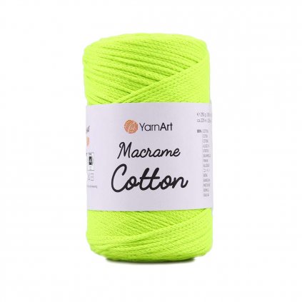 Macrame Cotton 801 zařivá jarní zelená