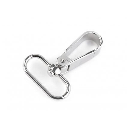 Karabina s oválným průvlekem 32 mm nikl