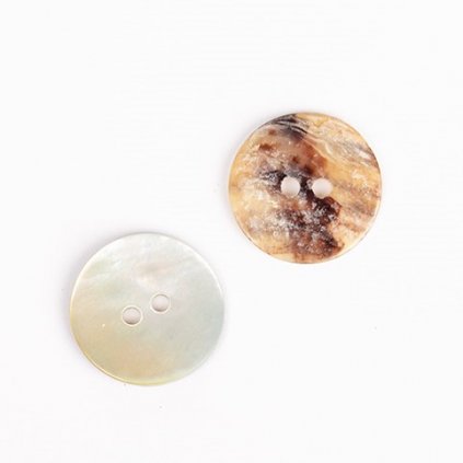 Kulatý knoflík vypouklý Ø 20 mm perleťový
