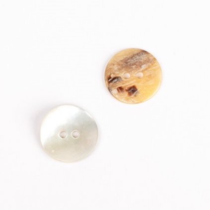 Kulatý knoflík vypouklý Ø 15 mm perleťový