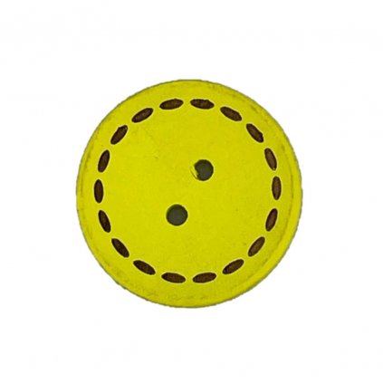 Dřevěný knoflík se štěpováním Ø 25 mm žlutý