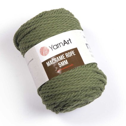 Macrame Rope 5 mm 787 lesní zelená