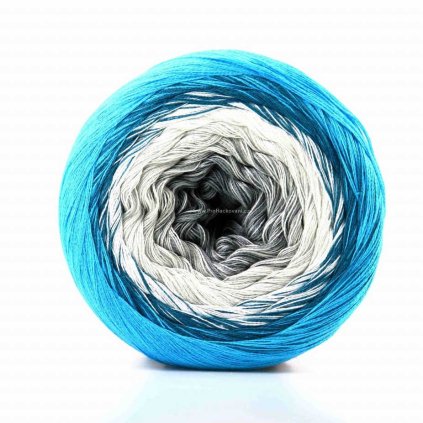 Filars Soft Cake 9034 šedá, smetanová, petrolej, tyrkys