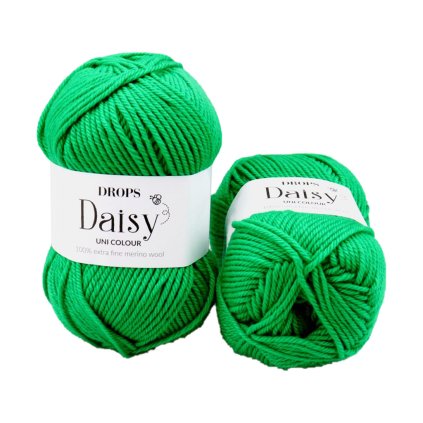 Drops Daisy uni 25 papouščí zelená