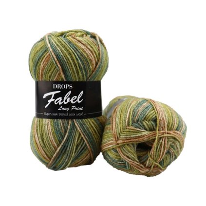 Drops Fabel long print 650 les