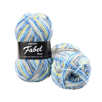 Drops Fabel print 910 mořská mlha