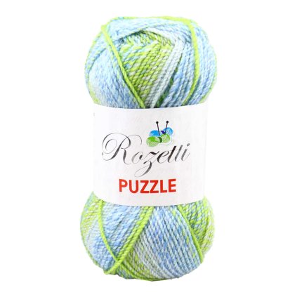 Puzzle 233-22 jarní zelená, modrá