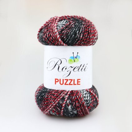 Puzzle 233-24 červená, šedá.