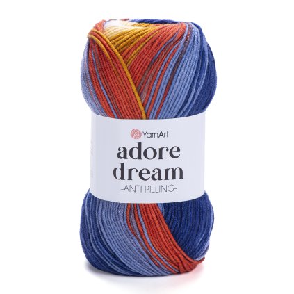 Adore Dream 1065 modrá, hořčicová, cihlová