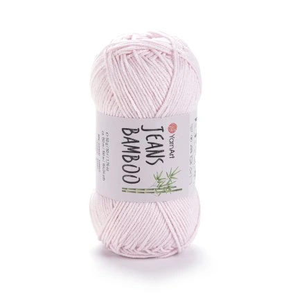 Jeans Bamboo 108  jemná světle růžová