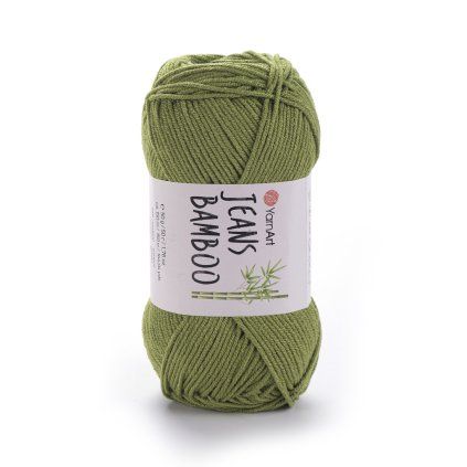 Jeans Bamboo 137 hráškově zelená