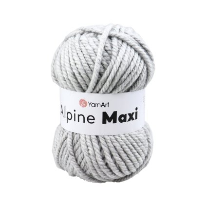 příze Alpine Maxi 669/2 šedá melange