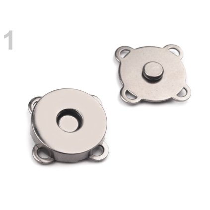 Magnetické zapínání 18 mm černý nikl