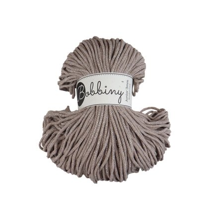 Bobbiny šňůry junior 3 mm perlová se stříbrnou nitkou (Silverly Pearl)