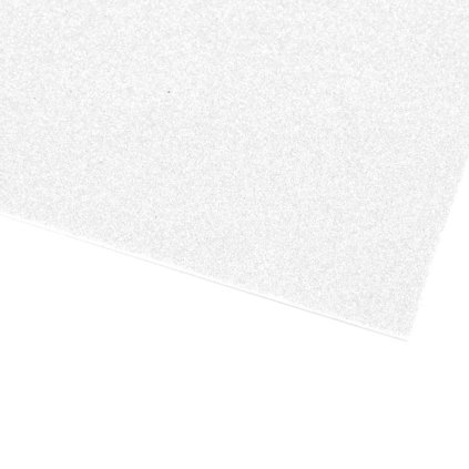 Pěnová guma s glitry samolepicí 20x30 bílá, 2 ks
