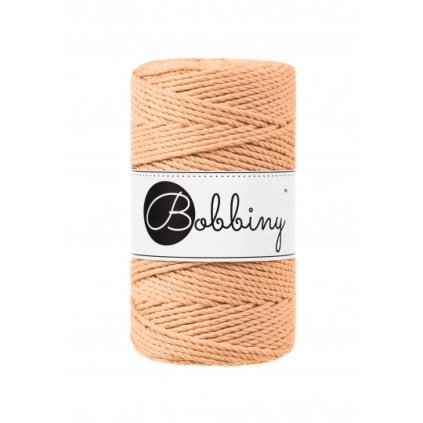 Bobbiny 3PLY Macrame Regular 3 mm Broskev (Peach Fuzz)