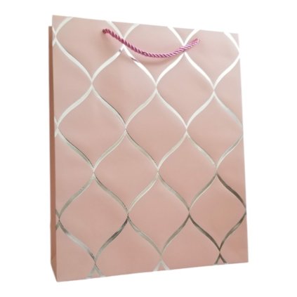 102217 darkova taska creme relief 18x24x8cm ruzova