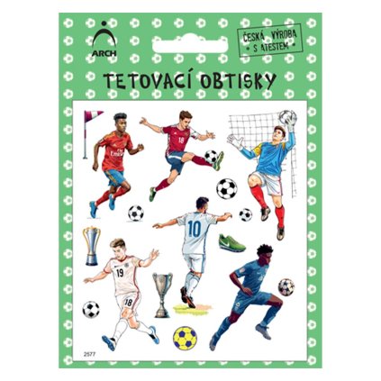 Tetovací obtisky fotbalisti