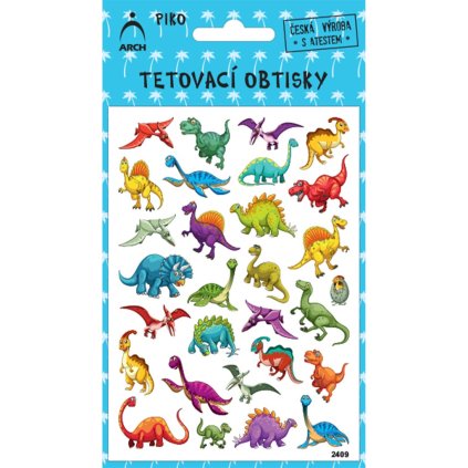 Tetovací obtisky piko dinosauříci