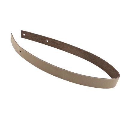 Kožený popruh 58 cm šířka 2,5 cm bílá káva