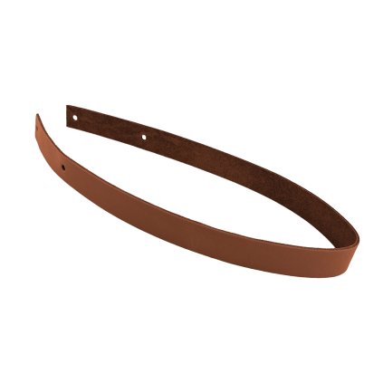 Kožený popruh 58 cm šířka 2,5 cm hnědý