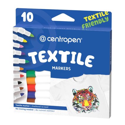 Popisovač na textil CENTROPEN 10 ks