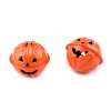Rolnička dýně halloween 30 mm oranžová 2 ks