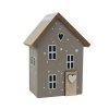 Dekorace domeček šedý malý