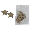 Dekorační hvězda zlatá 12 ks
