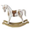 Dekorace houpací koník dřevěný 26,5 x 6,5 x 23 cm