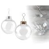 Baňka k dozdobení 6 cm 6 ks stříbrná