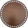 Dno na košík dekor ořech kruh Ø 18 cm