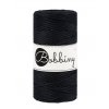 Macramé Cord 3 mm Černá (Black)