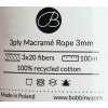 Bobbiny 3PLY Macrame  Regular 3 mm Kiwi ( Kiwi )