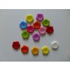 Knoflíky kytička 13 mm, mix barev, balení 10ks