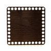 Dno na košík dekor wenge čtverec 17 x 17 cm