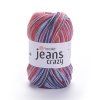 Jeans Crazy 8214 oranžová, modrá, hnědá