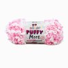 příze Puffy More 6267 bílá a světle růžová