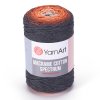 Macrame Cotton Spectrum 1307 oranžová, tmavě šedá