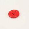 Knoflík kulatý plast 23 mm, červený