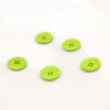 Knoflík kulatý plast 23 mm, světle zelená