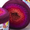příze Flowers 310 cihlová, červená, fialová, bordó